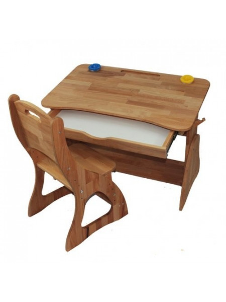 Комплект парта трансформер і стілець бук 90 см